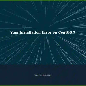 Troubleshooting Yum Installation Error: 'Could not retrieve mirrorlist' on CentOS 7