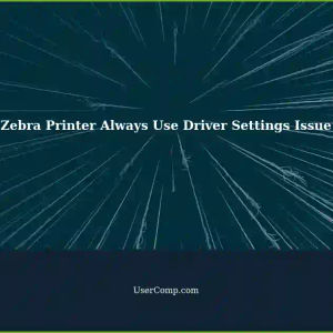Zebra Printer: Missing Always Use Driver Settings for Crystal Reports with Larger 4x6 Labels