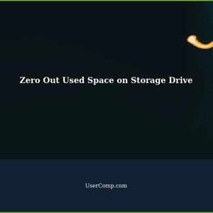 How to Zero Out Used Space on a Storage Drive