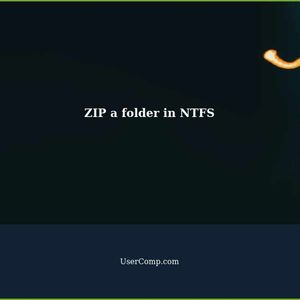 If I ZIP a folder in NTFS, is the ZIP file NTFS?