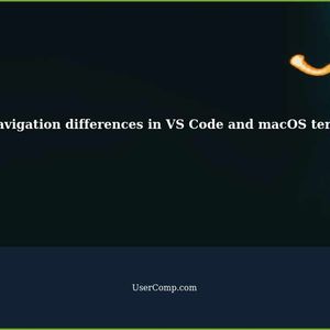 Why does zsh navigation behave differently in the VS Code terminal vs macOS terminal?