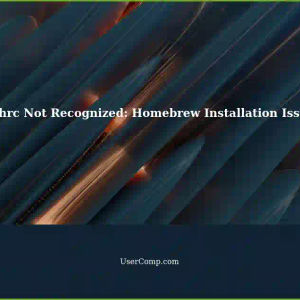 Zshrc Not Recognized: Troubleshooting Homebrew Installation on Terminal
