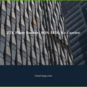 Troubleshooting Fiber Internet Connection with ZTE F670L ONTRouter: PON LED Blinking, No Carrier