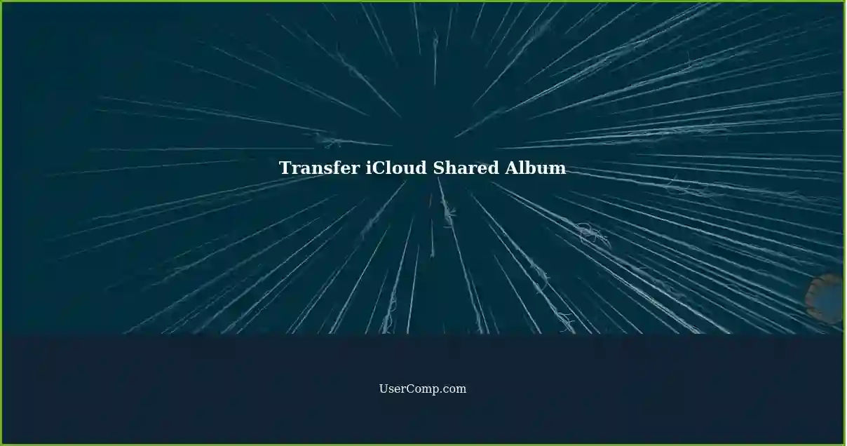Transfer iCloud Shared Album