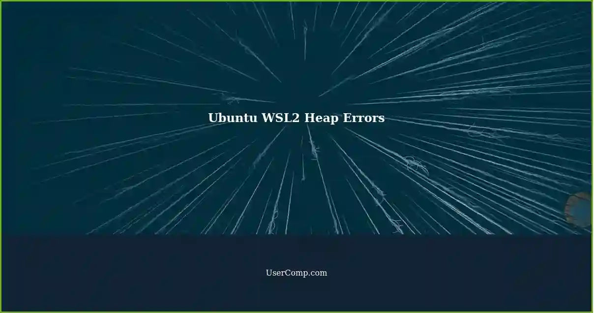Ubuntu WSL2 Heap Errors