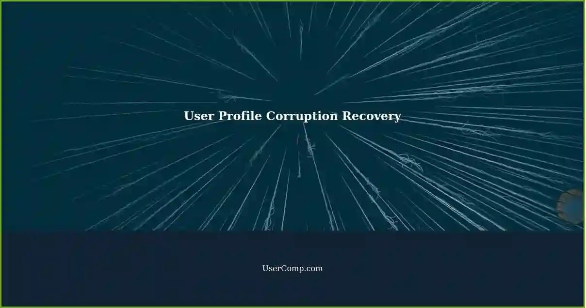 User Profile Corruption Recovery