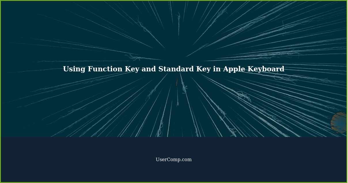 Using Function Key and Standard Key in Apple Keyboard