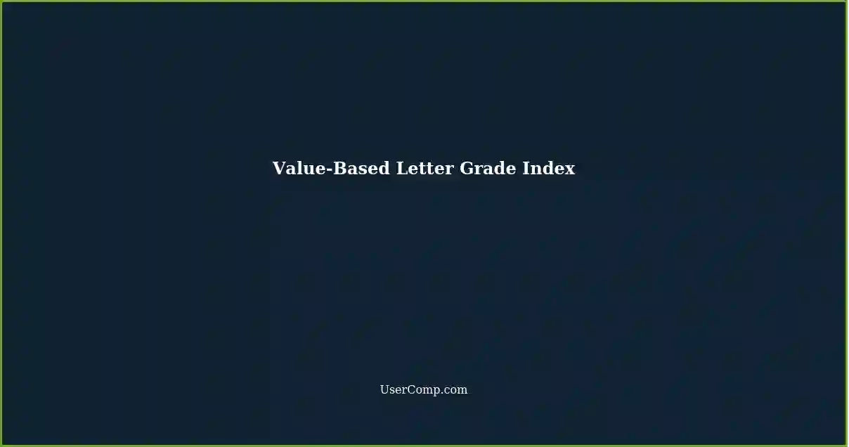 Value-Based Letter Grade Index