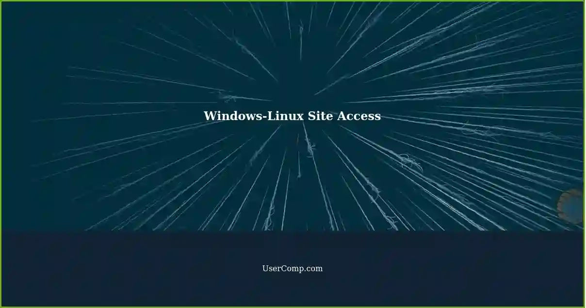 Accessing Restricted Windows Sites on Linux with Windows PC