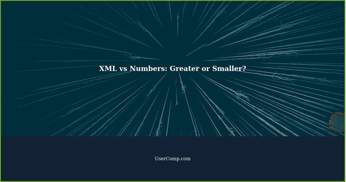XML vs Numbers: Greater or Smaller?