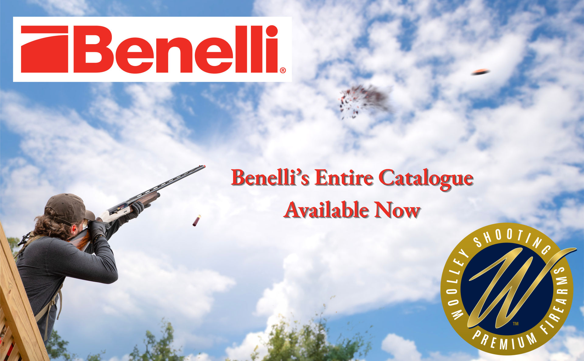Benelli&rsquo;s entire catalogue available now at Woolley Shooting