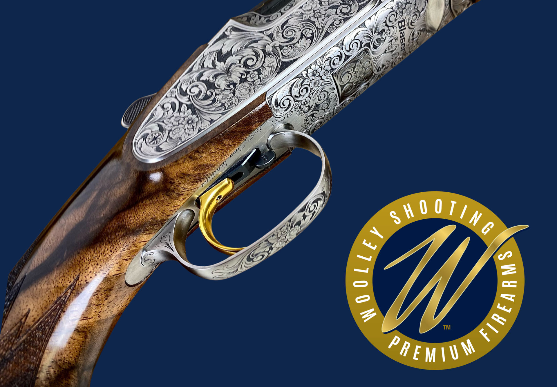 Blaser engraved receiver
