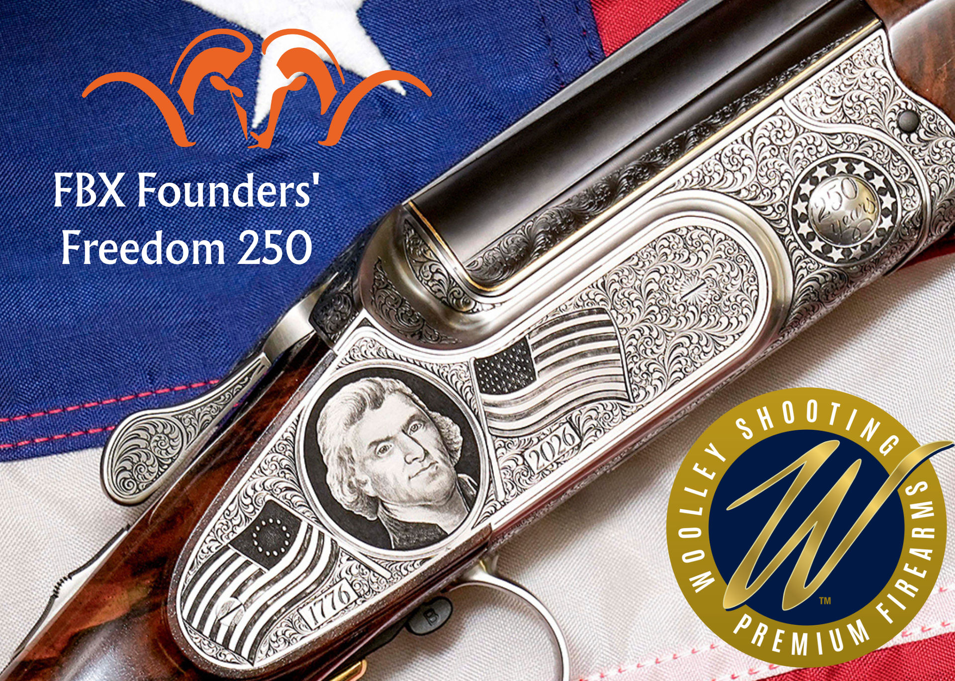 Blaser FBX Founders Freedom 250 - commemorative 1776-2026 engraved shotgun