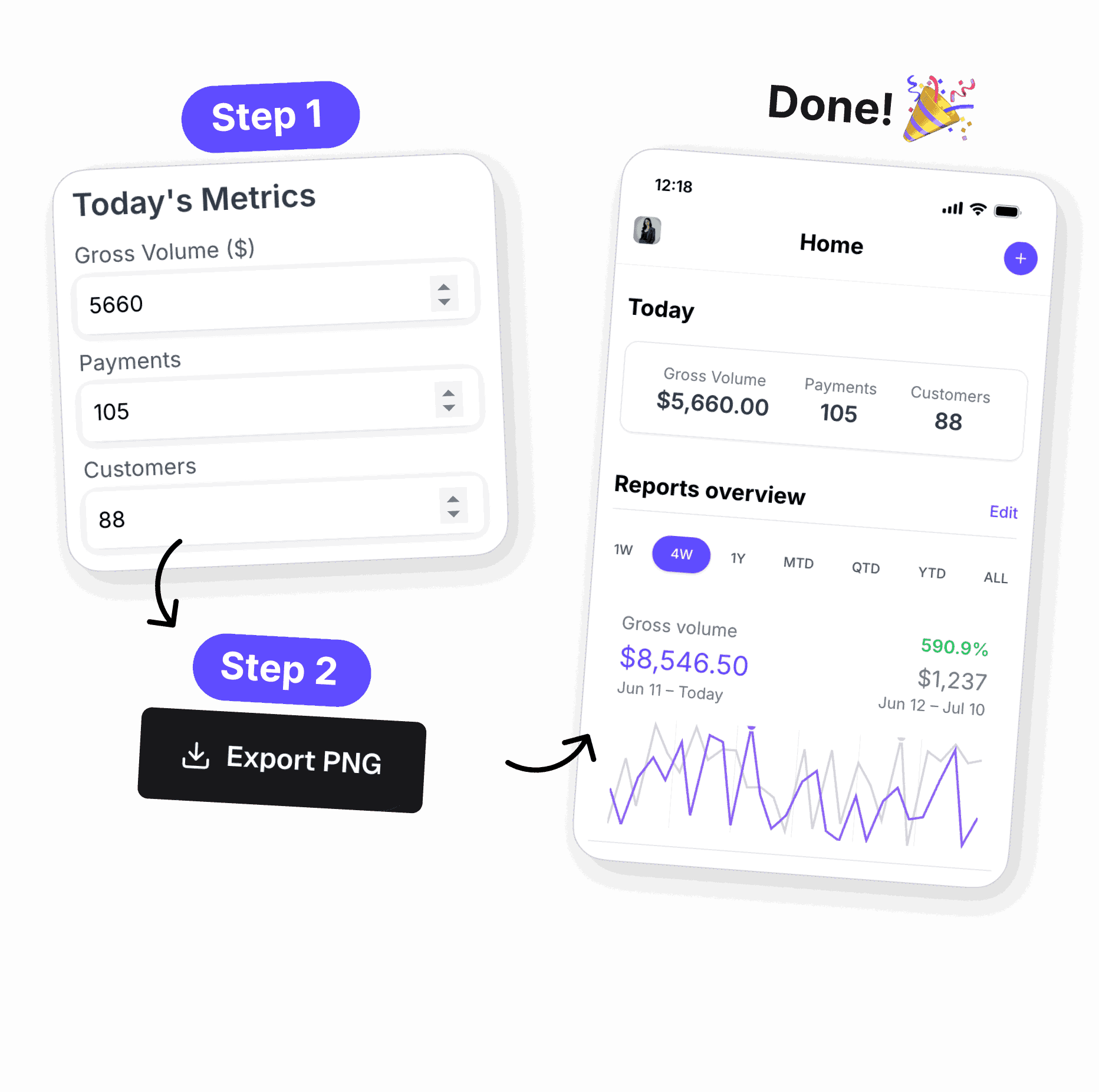3 steps to create a phone screenshot online with screenshotmaker.app