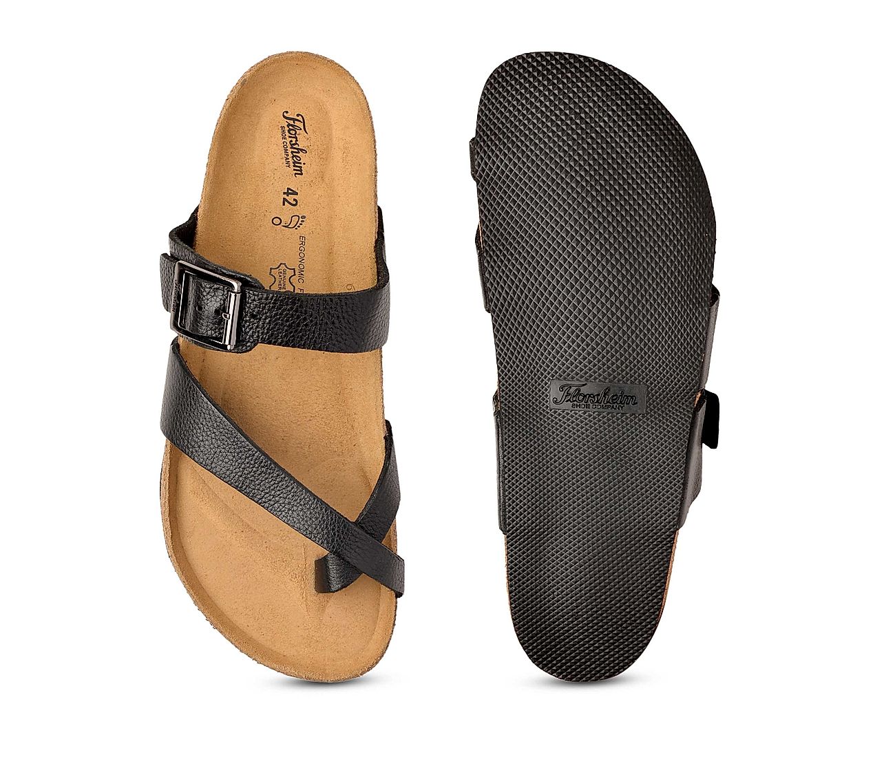 The Devo Black Men Sandals Florsheim