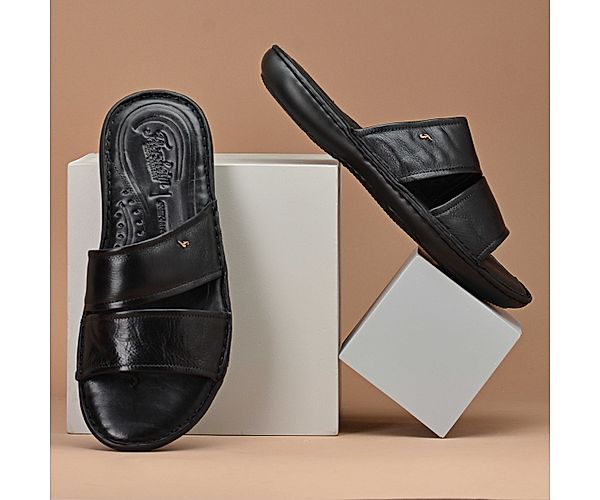 The Florish Black Men Sandals Florsheim