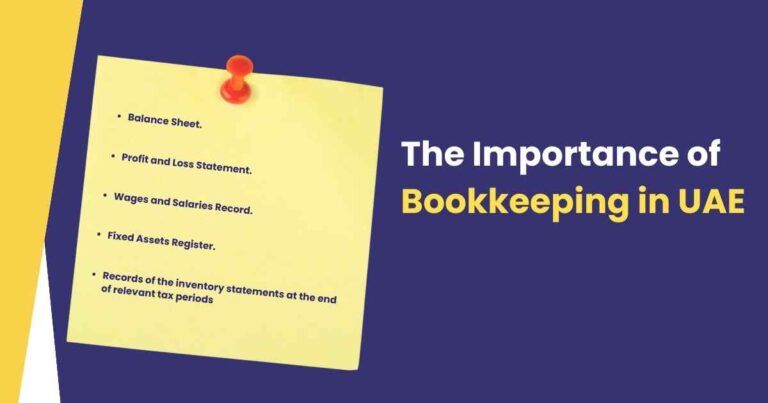 Image is showing about Importance of bookkeeping in UAE