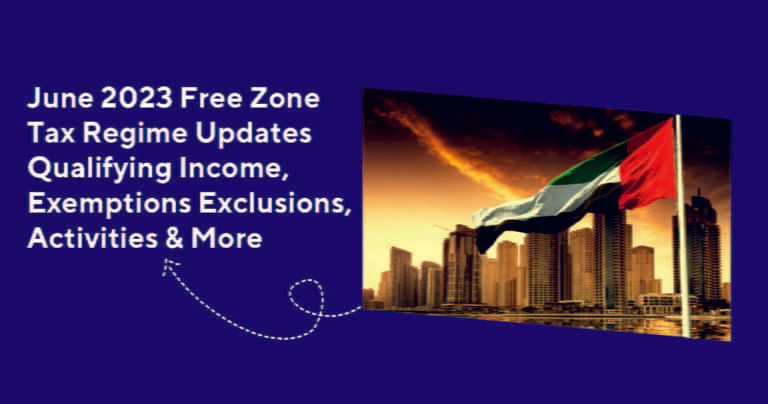 image is representing a free zone tax regime in uae