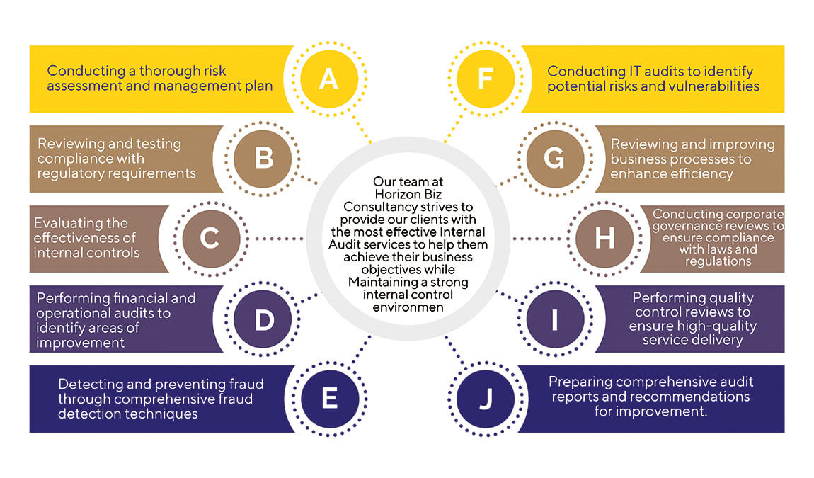 Graphical representation of image is internal audit services