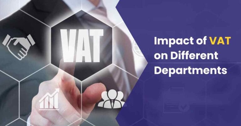 An image depicting a Impact of VAT on Different Departments