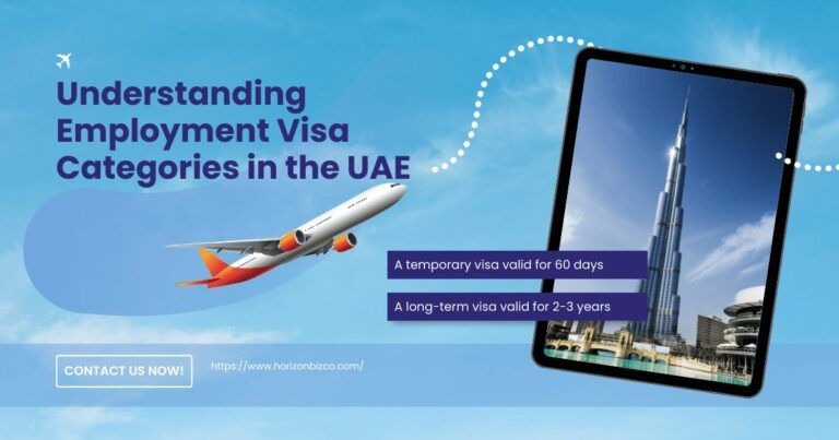 Aerial view of Dubai with Burj Khalifa and airplane. Tablet displays visa application. City skyline includes historic area.