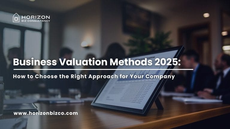 this graphic shows the business valuation methods