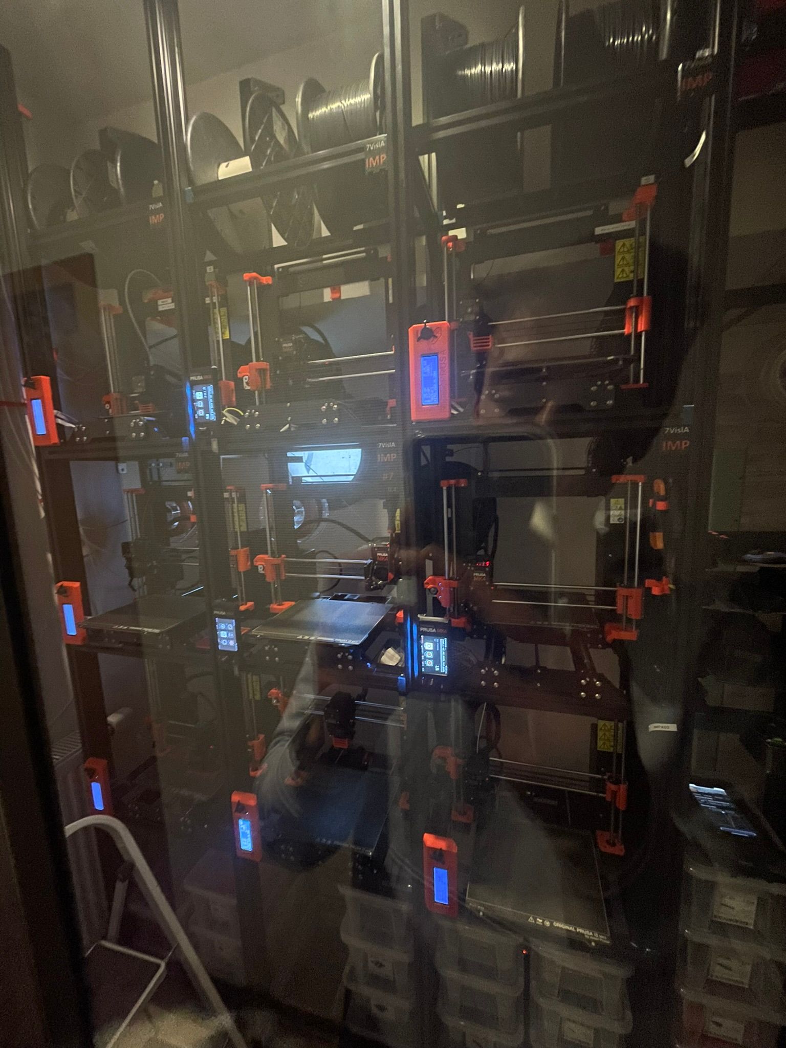 Workshop view of AIS frame assembly