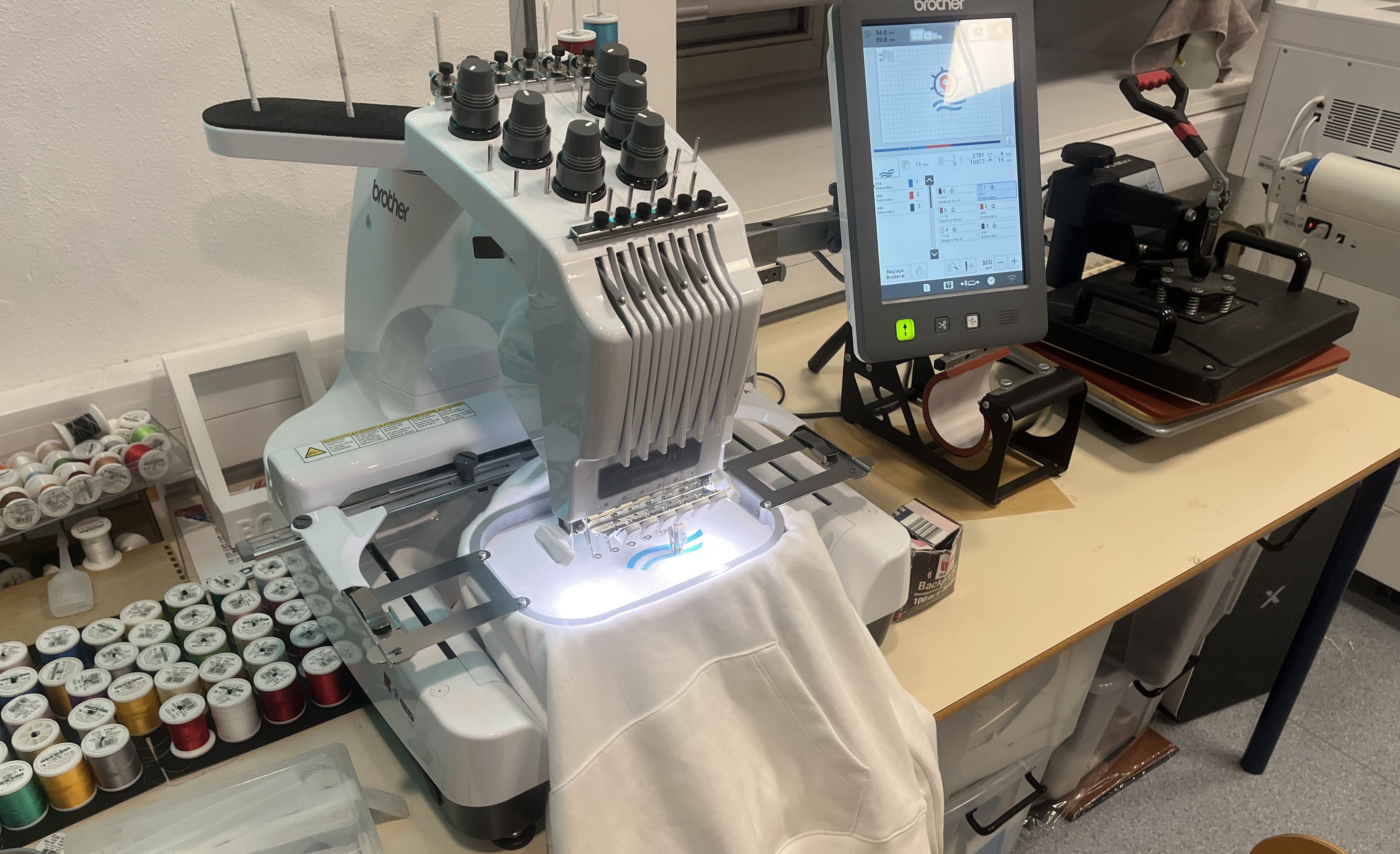 Brother PR680W digital embroidery machine