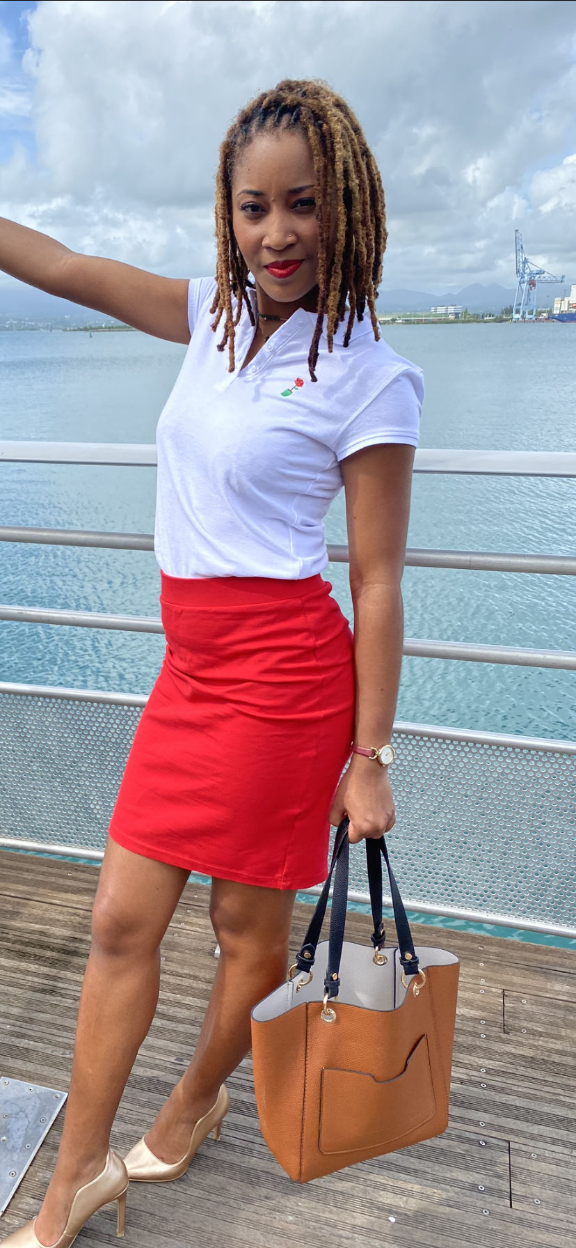 Polo femme blanc - 4fclothing