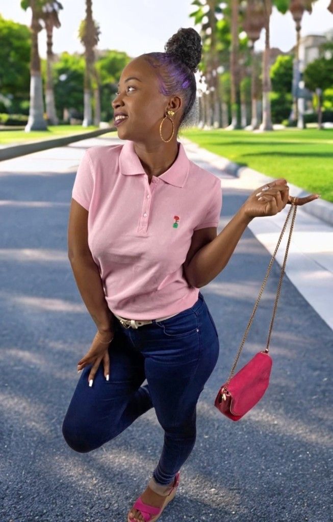 Polo femme rose - 4fclothing