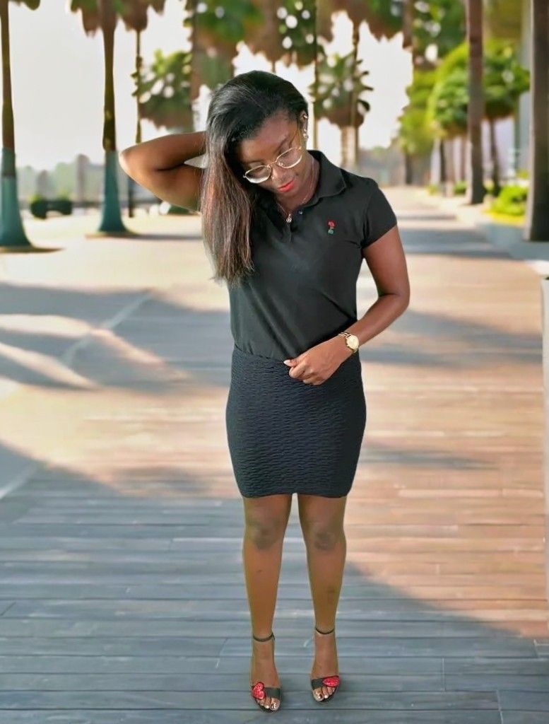 Polo femme noir - 4fclothing