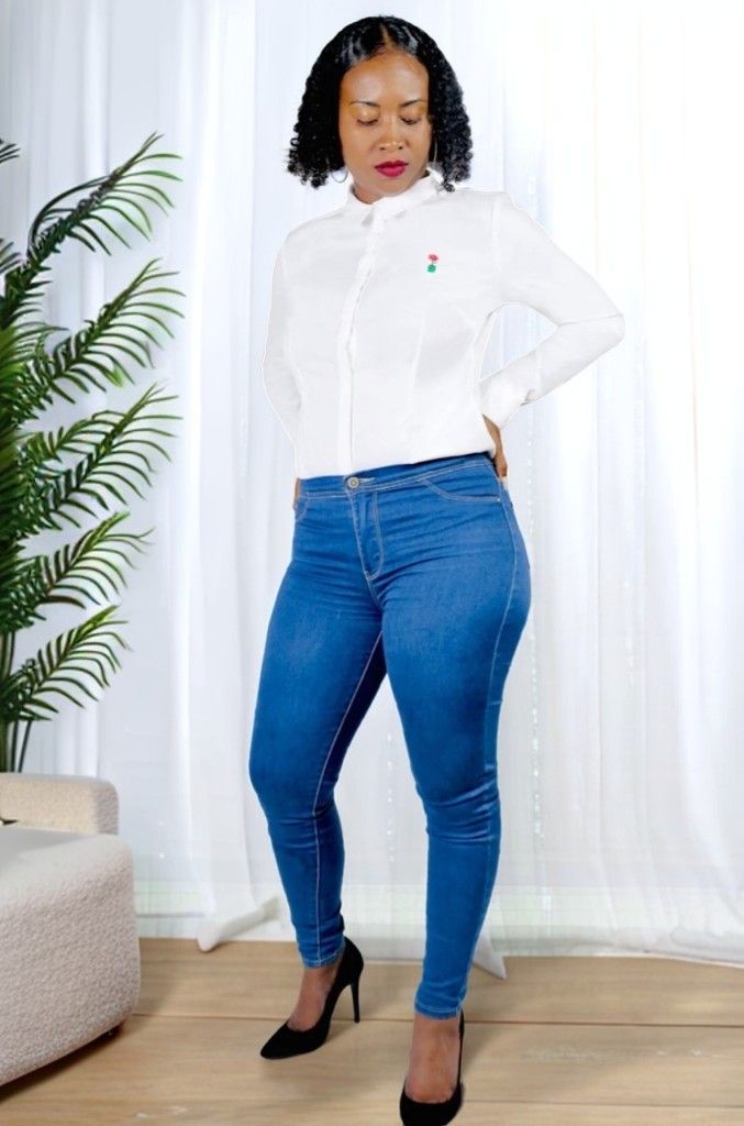 Women’s Slim Fit White Shirt - 4fclothing