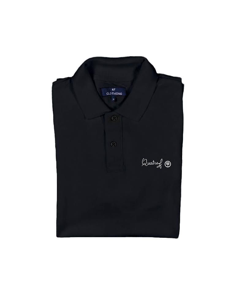 Polo Homme Noir Quatref - 4fclothing