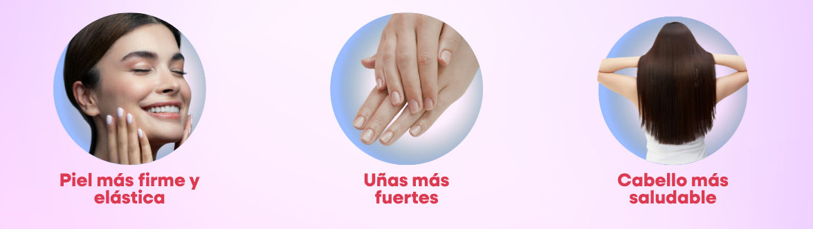 Beneficios del colágeno para piel uñas y cabello