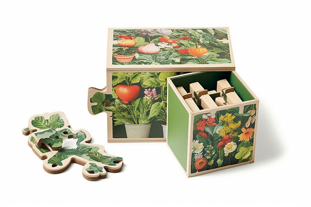 Dive into the world of indoor gardening with the exciting Garden Puzzle Set challenge.