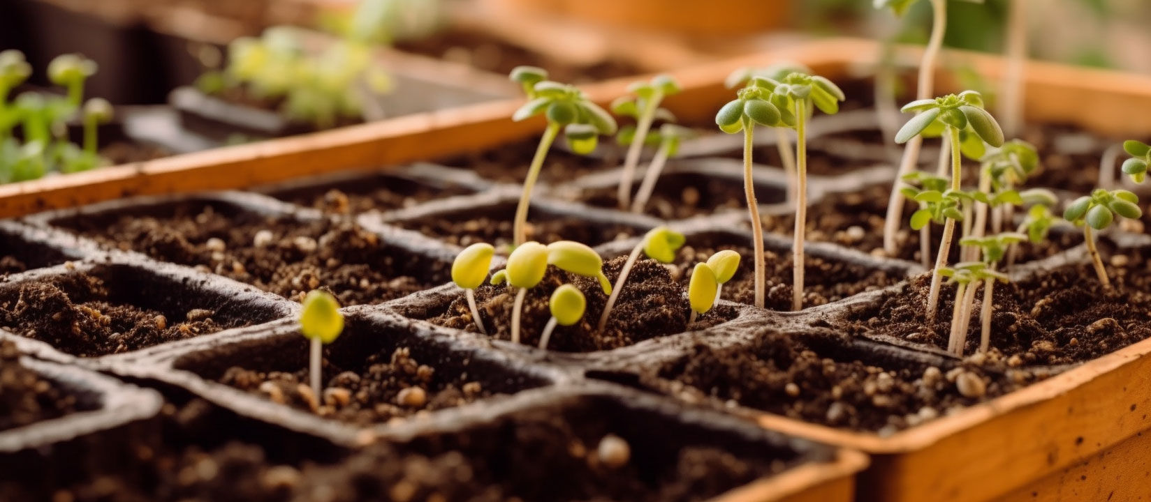 Hands nurturing a young plant, symbolizing beginner's journey in gardening.