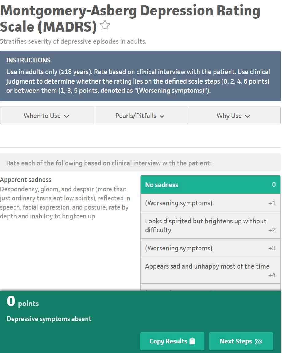 Montgomery-Åsberg Depression Rating Scale