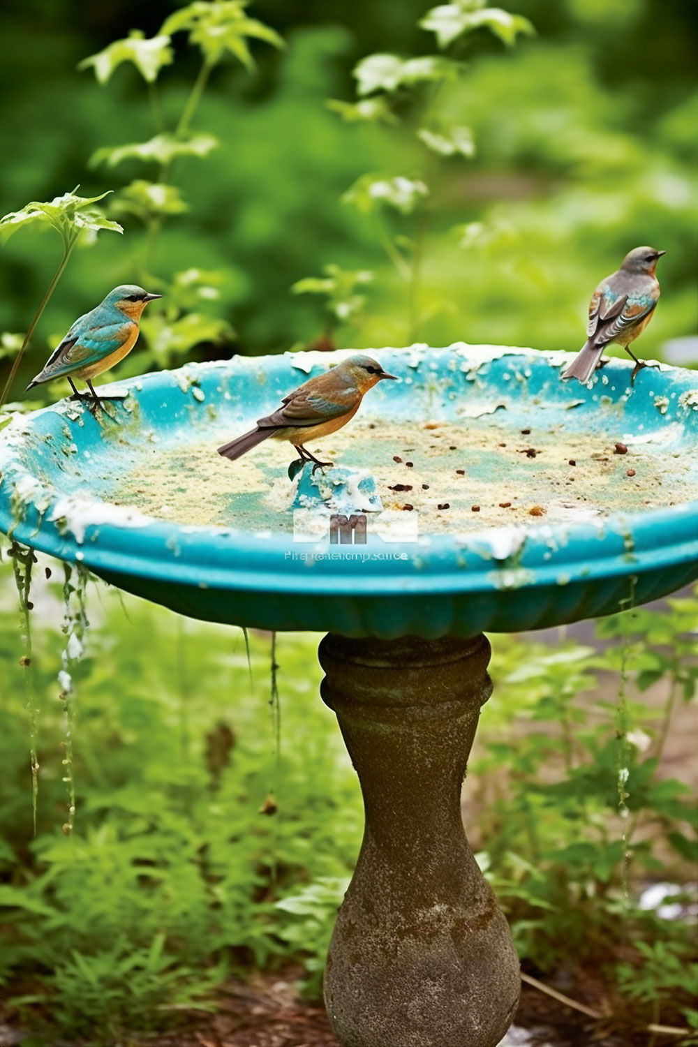 Eco-Friendly Elegance: Upcycled Bird Bath