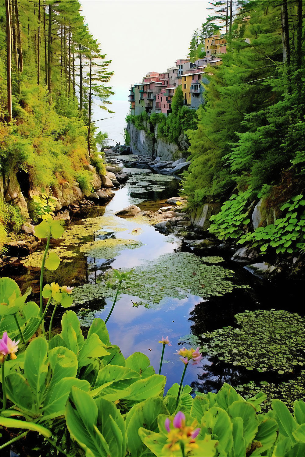 Enchanting Mountain Valley with Bog Garden