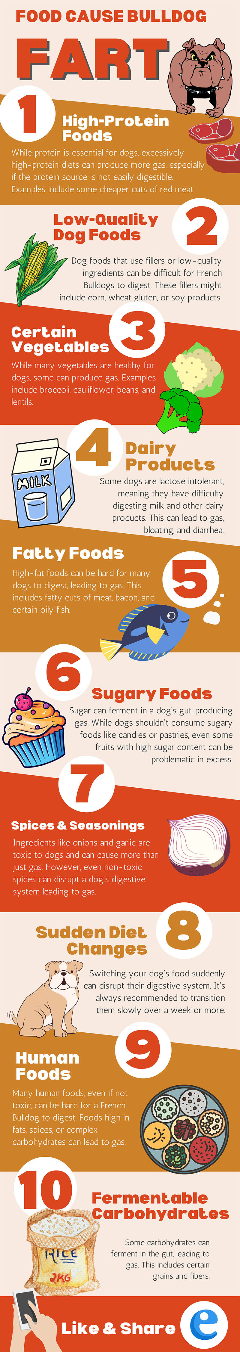 food cause French bulldog fart