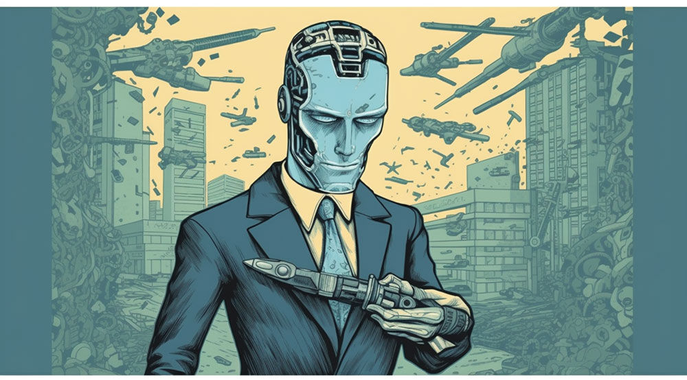 illustration of a theory of mind in ai businessman brain, embodying the 'Mind over Matter' concept.