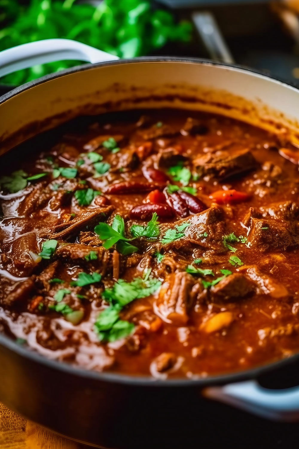 the process of making a scrumptious Beef Chili recipe.