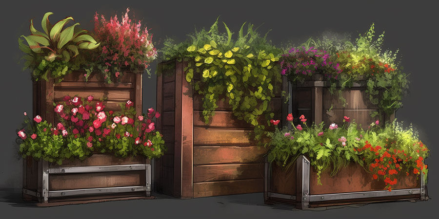 GARDEN CONTAINERS for vertical garden