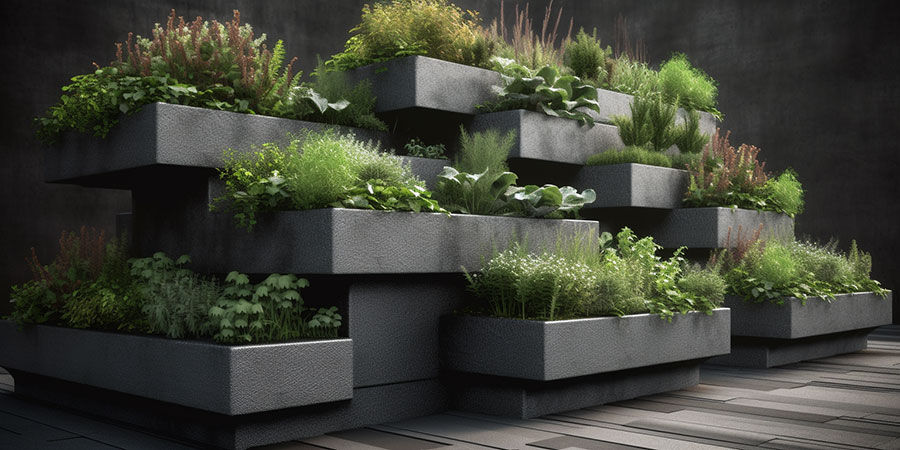 Stacked Planters