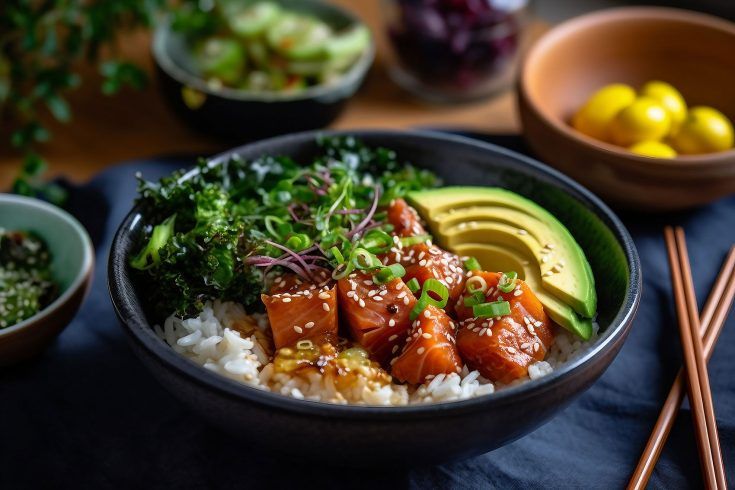 Spicy Salmon Rice Bowl Recipe