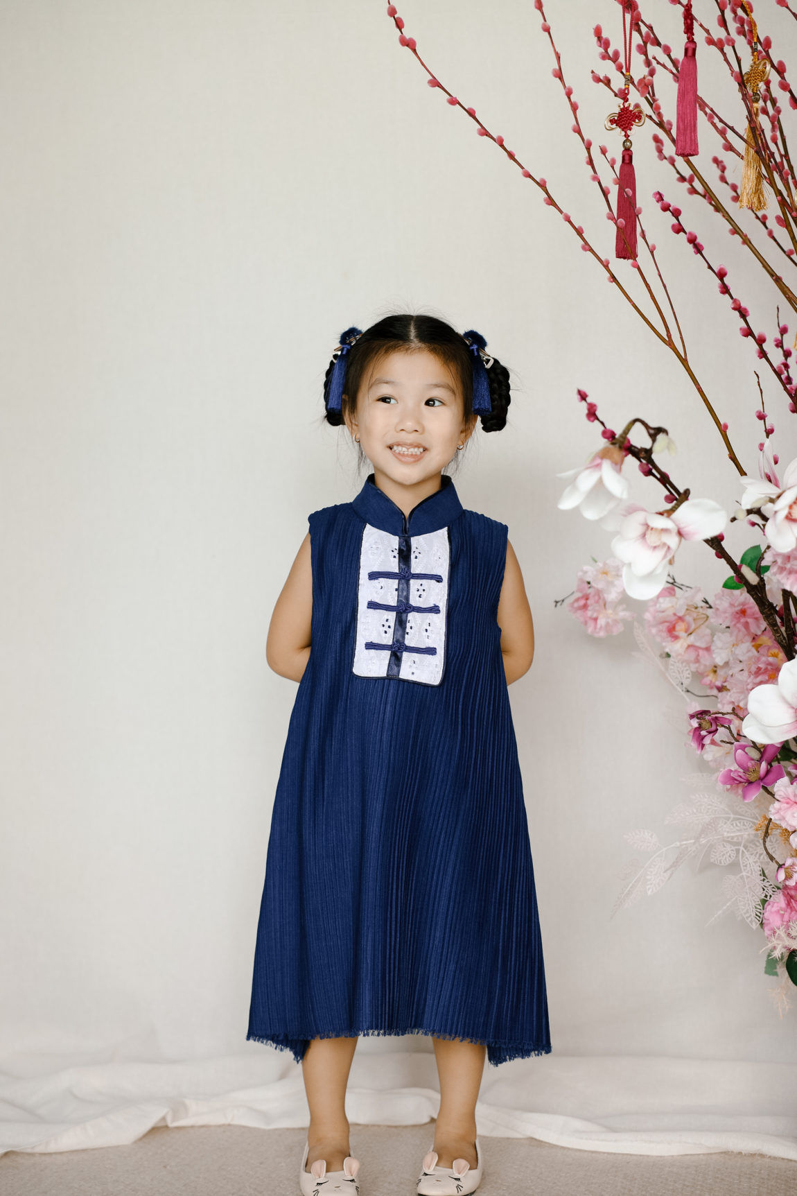 GEISHA PLEATS KIDS DRESS