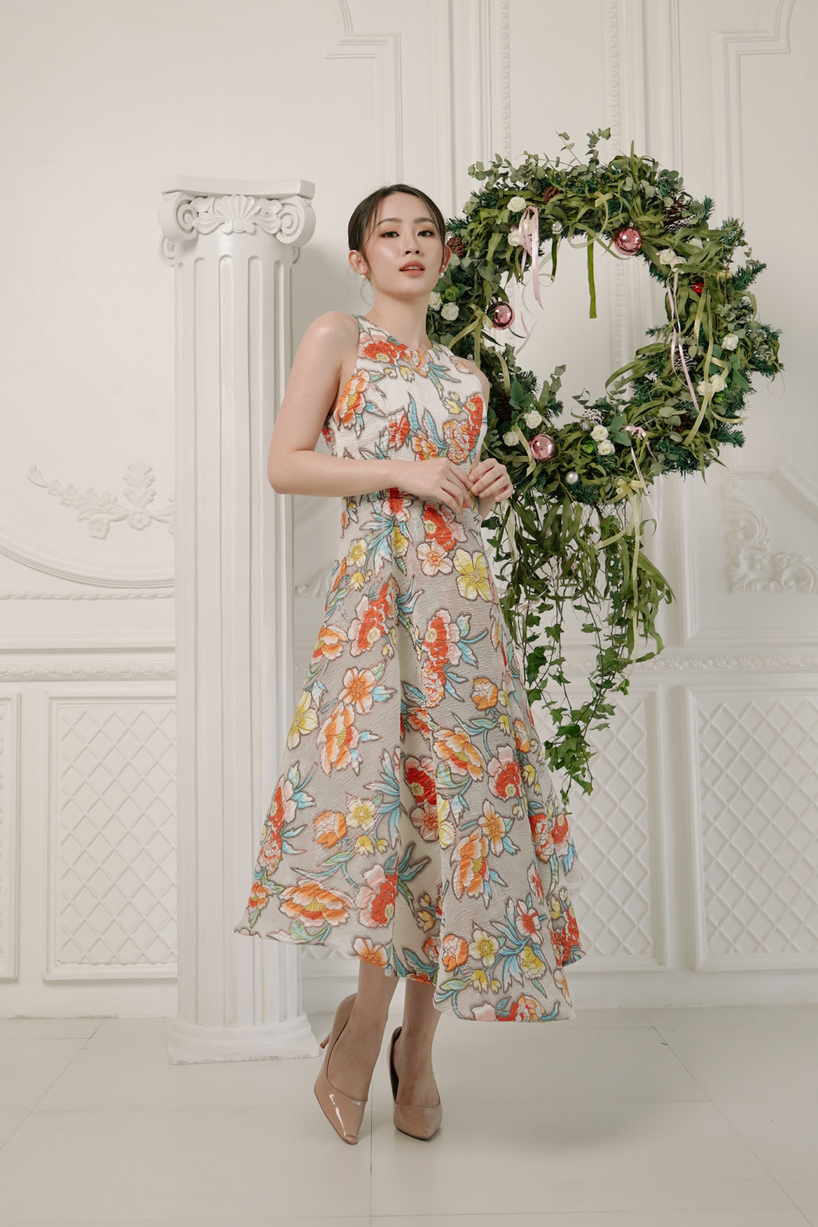 LADY FLORAL DRESS