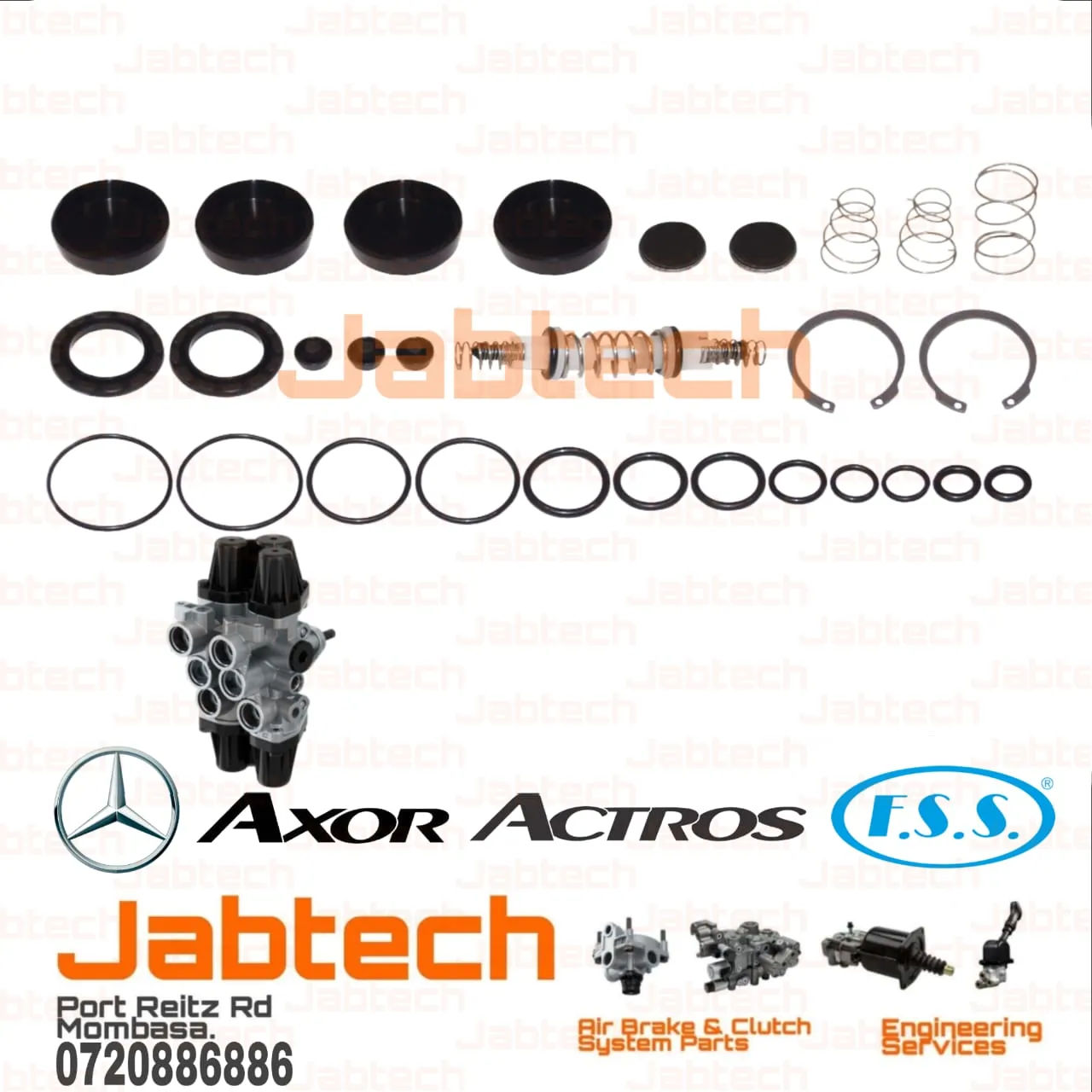 Six Way Valve Repair Kit Axor Actros