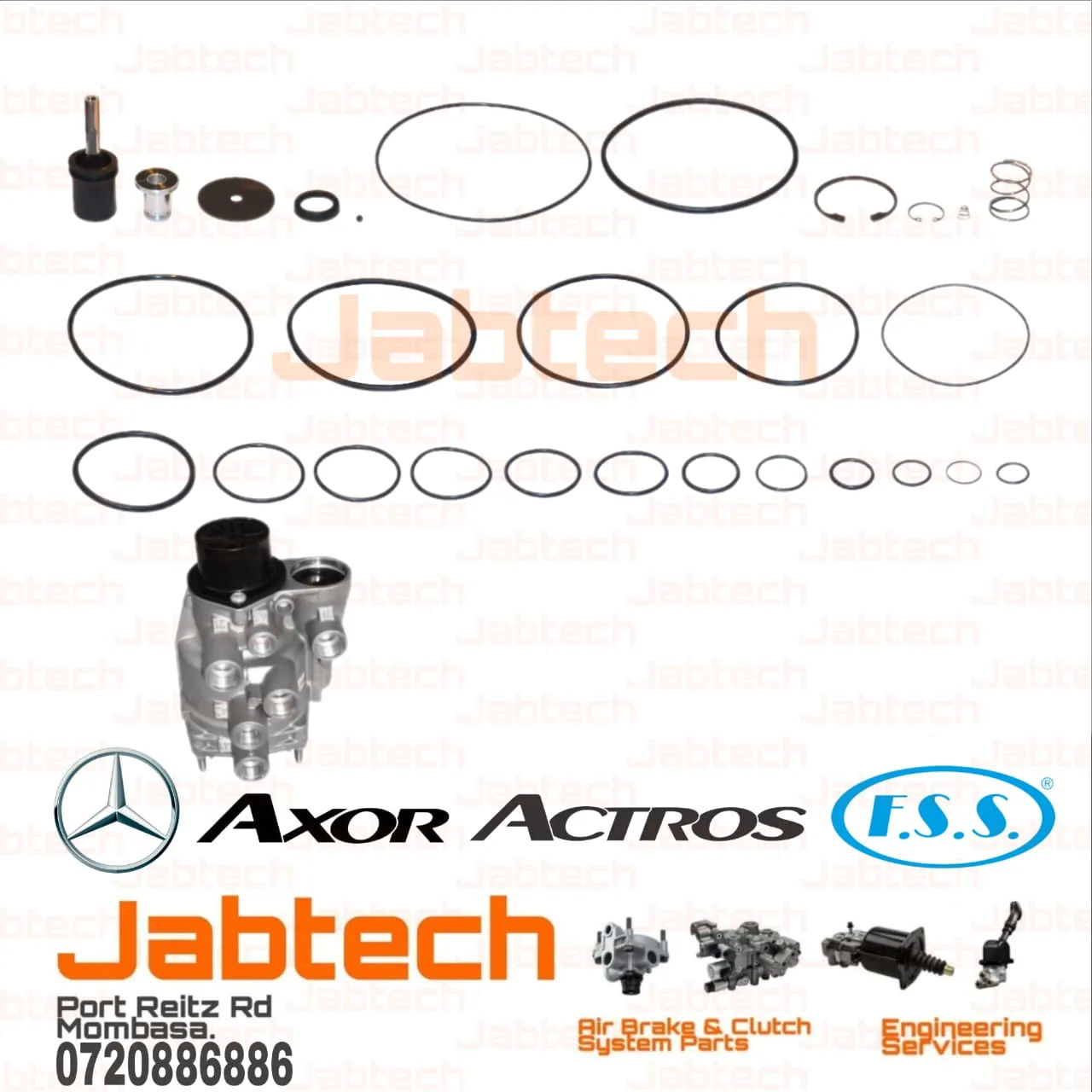 Trailer Control Valve Repair Kit Axor MP1/2/3