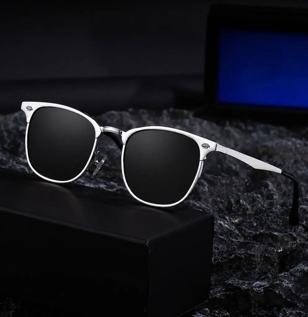 Men's Premium UV400 Sunglasses – Silver